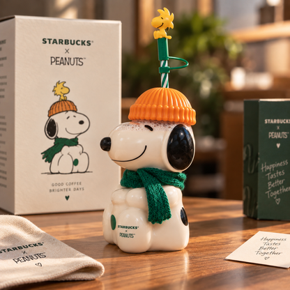 Limited Edition Snoopy Glass Cup
