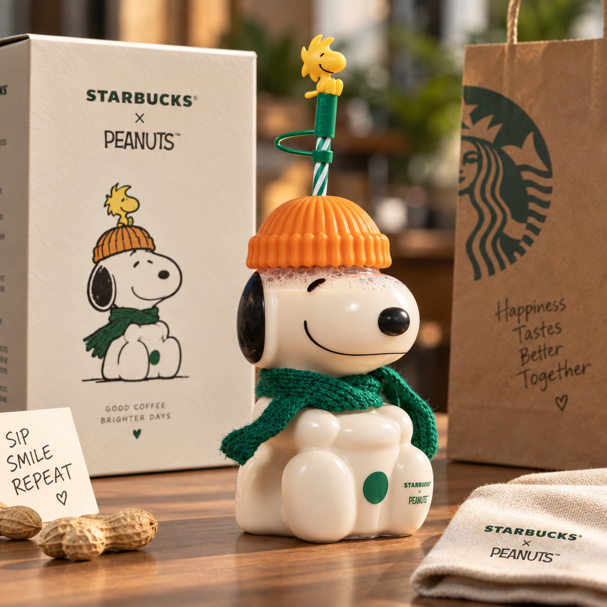 Limited Edition Snoopy Glass Cup